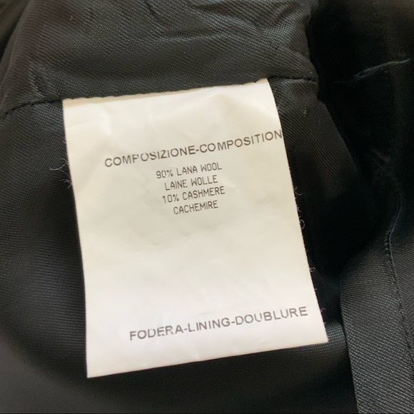 Yves Saint Laurent Rive Gauche Black Cream Wool Cashmere Blend Straight Skirt 38 - Picture 10 of 10